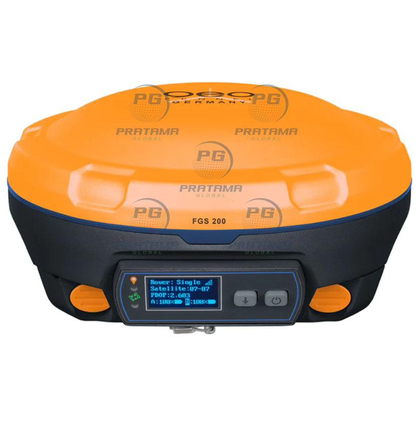 geo-FENNEL FGS 200 GNSS receiver base and rover set with G20 antenna pole for professional RTK surveying and mapping