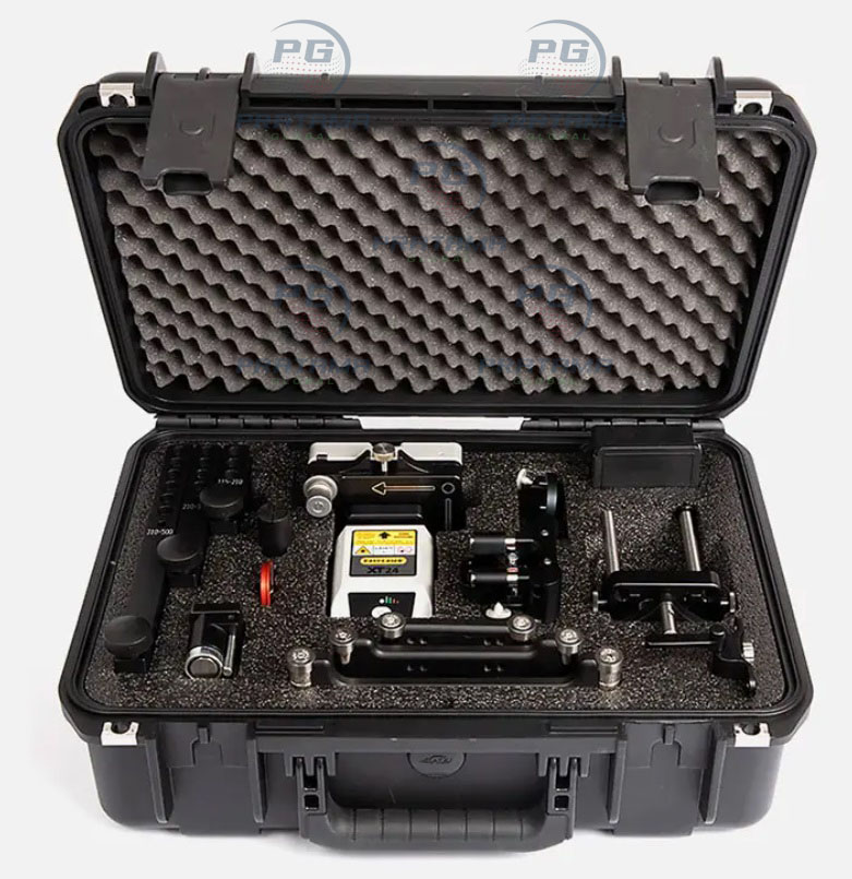 Precision laser alignment system for rotating machinery
