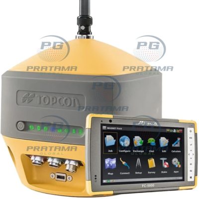 Topcon HiPer HR GNSS survey set with receiver and FC-5000 controller complete kit for RTK surveying