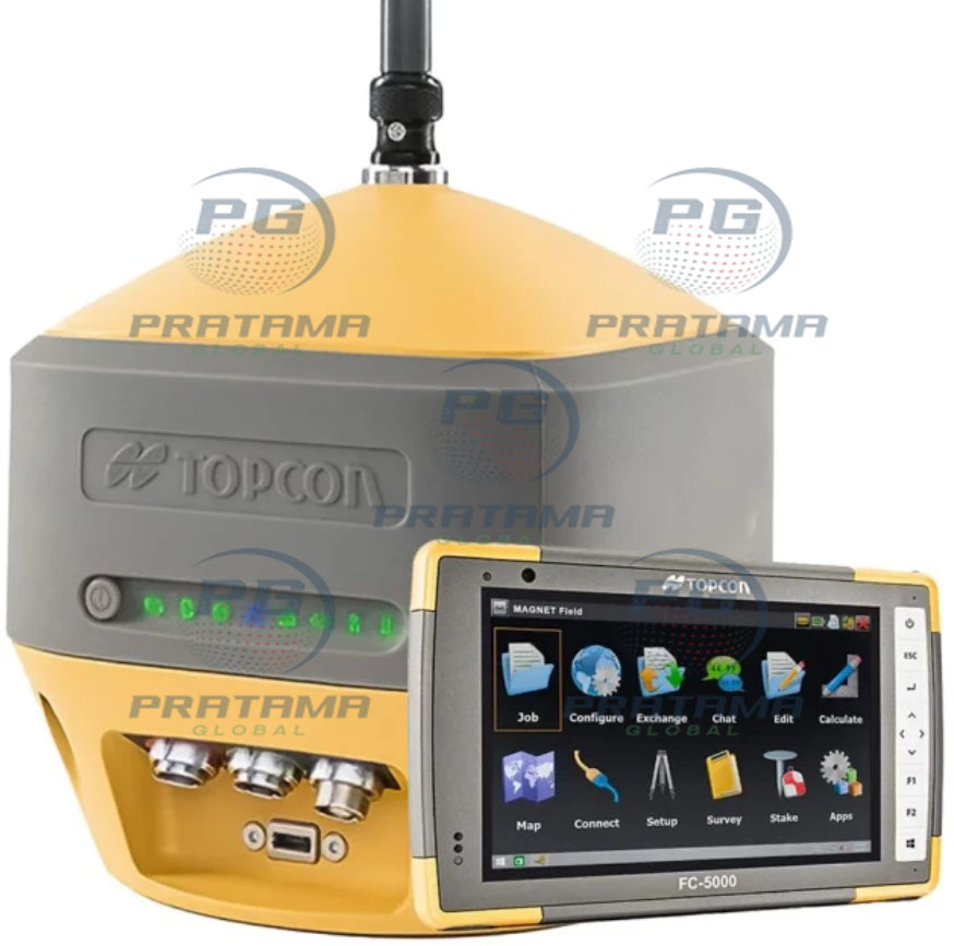 Topcon HiPer HR GNSS survey set with receiver and FC-5000 controller complete kit for RTK surveying