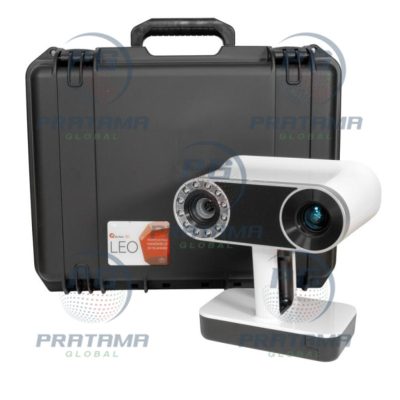 Artec Leo 3D Scanner Premium Package (2nd Gen) showing wireless handheld AI scanner with built‑in touchscreen and accessories