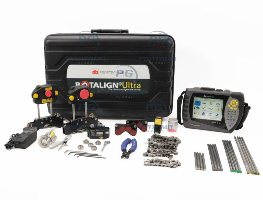 Pruftechnik ROTALIGN Ultra laser shaft alignment system for industrial rotating machinery maintenance