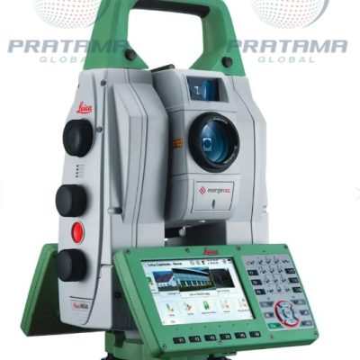 Leica Nova MS60 Robotic Total Station with integrated 3D laser scanning for professional surveying and construction